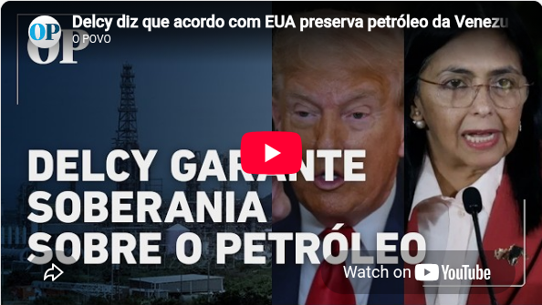Delcy diz que acordo com EUA preserva petróleo da Venezuela e prevê US$ 209 bilhões